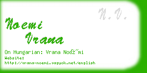 noemi vrana business card